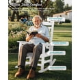 thumbnail image 4 of Oversized Outdoor Rocking Chair, HDPE All-Weather Rocker, White, 4 of 8