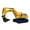 Yellow_Base#396, variant on Excavator Toy Truck with LED Lights | Universal Directional Wheels | Construction Vehicle | Plastic Engineering Car | Yellow | 9.8x3.7x5.9 in | 1 Pack
