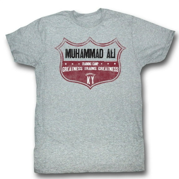 Muhammad Ali Ali Crest Gray Heather Adult T-Shirt