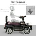 thumbnail image 3 of Aosom Kids Ride On Push Car,Suv Style Sliding Walking Car for Toddle with Horn,Music,Working Lights,Hidden Storage and Anti-Dumping System,Black,Black Metal Toys Kids Bikes Riding Toys, 3 of 9
