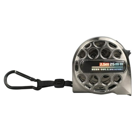 

5m 25mm Metal Hollow Tape Measure Rust Proof Tape Measure Waterproof Hollow Tape Measure Anti Fouling Anti-Fall Stainless Steel High Grade Tape Measure