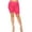Hot Pink, variant on MOA COLLECTION Women's Plus Size Bodycon Stretch Biker Shorts with High Waisted Fit