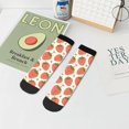 thumbnail image 5 of Salouo Hand Drawn Strawberry Pattern Unisex Middle Tube Socks,Middle-Finger Knee High Socks Over The Calf Tube Stocking Crew Stockings for Women and Men Tube Socks, 5 of 8