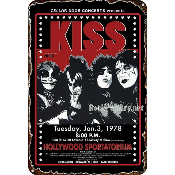 Chapa Beso Metal Pintura Hierro Rectangular Pared para El Y Bar 20x30cm