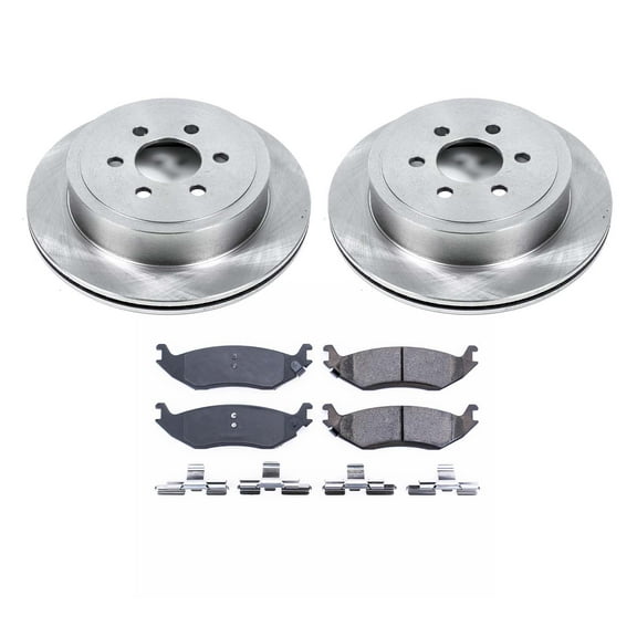 Ultimate Brakes Rear Ceramic Brake Pad and Rotor Kit with Hardware WM80851