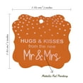 thumbnail image 7 of Inkdotpot Pack Of 50 Hugs & Kisses From The New Wedding Paper Tags DIY Craft Bracket Shape Real Rose Gold Foil Hang Tags, 7 of 7