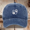 thumbnail image 2 of ibiyuan Women Baseball Cap Women's Hats Unisex Baseball Hat with Embroidered Heart and Dog Design Adjustable Washed Dad Cap for Outdoor Travel, 2 of 3
