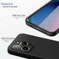 thumbnail image 4 of Case for iPhone 13 Pro Max, iPhone 13 Pro Max Phone Case with HD Clear Tempered Glass Screen Protector, Soft Slim Silicone Case Compatible with iPhone 13 Pro Max 6.7 inches, Black, 4 of 10