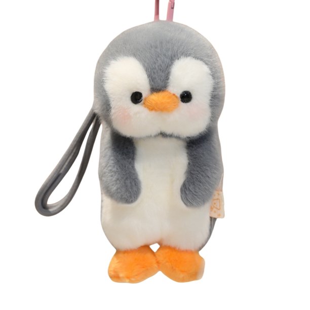 Adorable adorno colgante perfumado: llavero con forma de gatito, pingüino o conejito, peluche suave