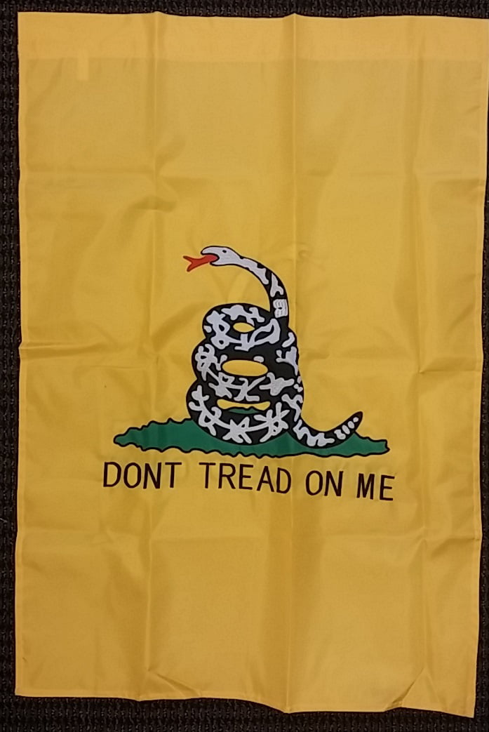 Ramsons Imports Gadsden Don't Tread On Me Black License Plate 12 x 6 