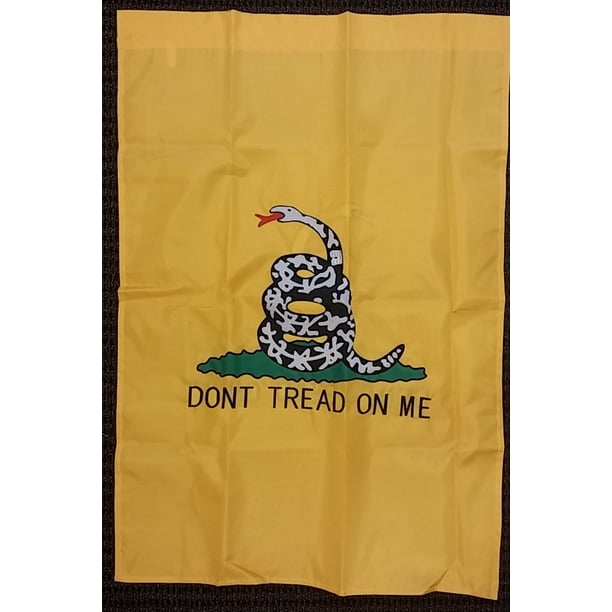 Bandiera Gadsden "Don't Tread On Me" 28x40 Pollici, Serpente Bianco, Poliestere - Trade Winds - Foto 4