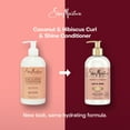 thumbnail image 5 of SheaMoisture Curl & Shine Conditioner Coconut & Hibiscus, 13 fl oz, 5 of 13