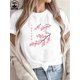 thumbnail image 1 of Happy Valentine'S Day Women's Cherry Blossom Branch, Women's Round Neck Casual Heavy Pure Cotton T-Shirt, 1 of 5