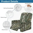 thumbnail image 6 of Renewold Stretch Recliner Couch Cover Heavy Duty Reclining Chair Cover 4 Pieces Lazy Boy Recliner Chair Slipcover Thick Soft Furniture Protector, Camo Hunting Forest Green, 6 of 8