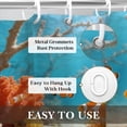 thumbnail image 5 of Starfish Beach Theme Shower Curtain Fabric Tropical Sea Waves Seashell Conch Hawaiian Seaside Scene, Ocean View Cloth Shower Curtains with Hooks for Home Hotel Decor, 5 of 6