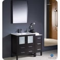 thumbnail image 4 of Fresca Torino 42" White Modern Bathroom Vanity with Side Cabinet & Integrated Sink, 4 of 4