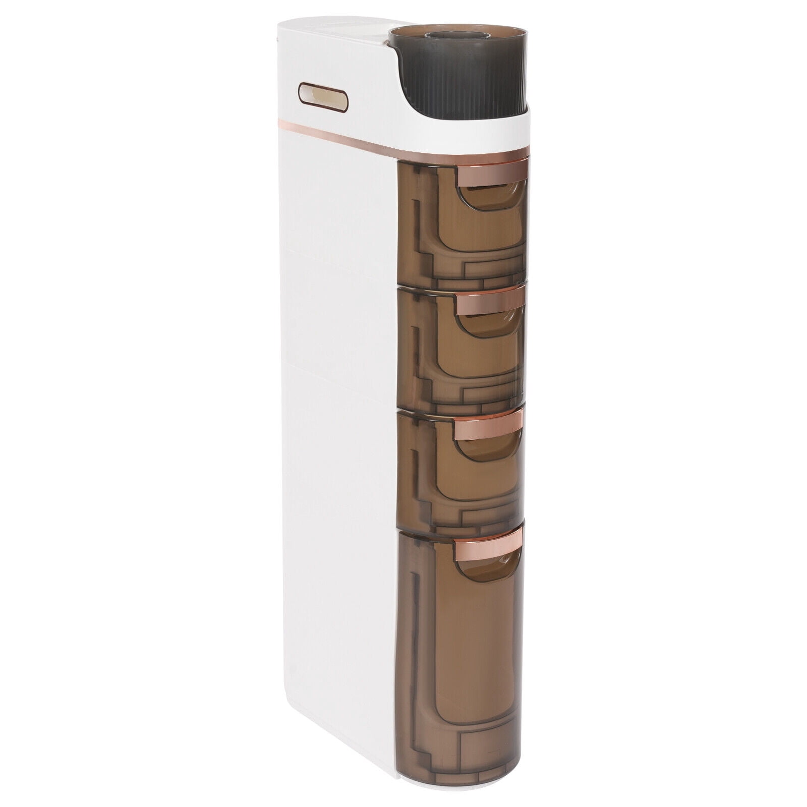 Slim Bathroom Storage, Mobile Storage Organizer, 4-drawer Narrow Slim Storage Cart