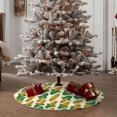 thumbnail image 5 of Salouo Corn 8 Christmas Tree Skirt 36" Farmhouse Christmas Decorations Snowman Xmas Tree Skirt Tree Mat for Holiday Party Decor, 5 of 8