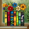 thumbnail image 4 of SITIEDAN Book Ornament Acrylic Stained Glass Suncatcher Ornament, Acrylic Bookish Gifts for Teacher, Librarian, Book Lovers, Reader，Christmas, 4 of 5