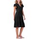 thumbnail image 4 of Vestido de verano midi con volantes en las mangas y escote en V para mujer Inspire Chic 2XL negro, 4 of 6