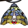 thumbnail image 2 of Chloe Lighting Sunniva Dragonfly 3-Light Glass Chandelier in Multi-Color, 2 of 5