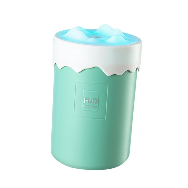 Humidificador de niebla, difusor de aceites esenciales con luz nocturna, portátil Azul