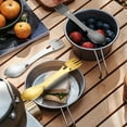 thumbnail image 3 of LLavero de cuchillo Spork multifuncional Yuarrent acero inoxidable negro, 3 of 6
