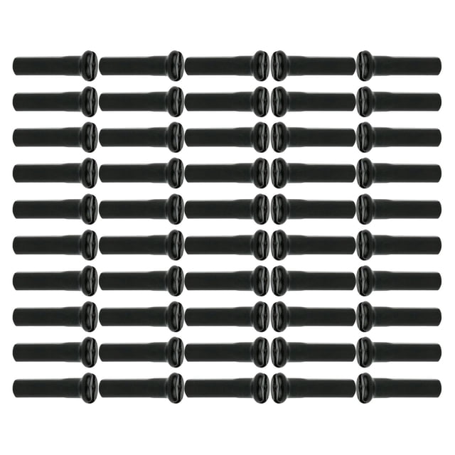 koolsoo 50Pcs Mountain Bike Spoke Nipples, Spoke Decor End Tips Nipples Spokes Protector 16mm 14G