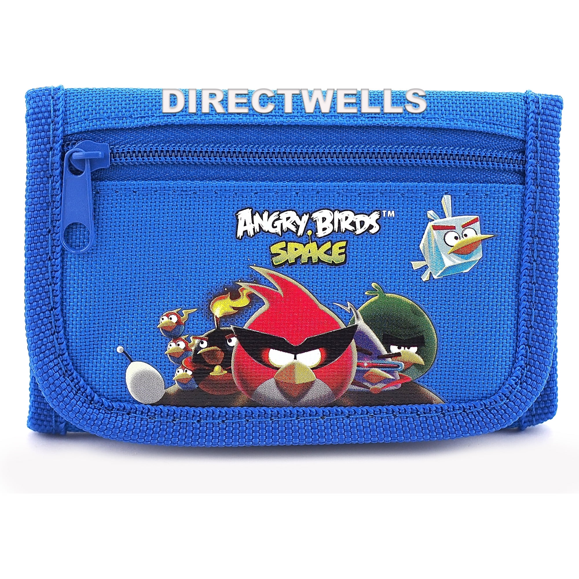 Angry Birds Kid Trifold Wallet With Coin Compartment In Red 100% Original L@@K 