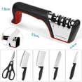 thumbnail image 4 of Deally 4-in-1 Knife Sharpener with a Pair of Cut-Resistant Glove, Original Premium Polish Blades, Kitchen Knife Sharpener Really Works for Fruit and Steel Knives, Scissors, 4 of 7