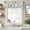 Navy blue, teal, linen, variant on Purple Grey Botanical Farmhouse Short Window Curtain Valances, Rustic Country Spring Floral Summer Leaf Rod Pocket Kitchen Valances for Living Room Bedroom Bathroom Cafe 42" x 12"