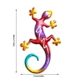 thumbnail image 3 of Metal Gecko Wall Hanging - Outdoor Decorative Statue for Home and Commercial Spaces, 3 of 5