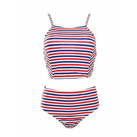 2019 New Women Two-Piece Swimwear Tankini Set Swimsuits Bandage PUSH-UP Padded Backless Beachwear Tank Top Bottom Bathing Suit Floral Print