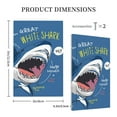 thumbnail image 5 of Kll Great White Shark Wall Plate,Gloss Finish,Standard Size 1 - 5" X 3", Polycarbonate Thermoplastic,Electric Receptacle Plug Covers, 5 of 8