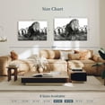 thumbnail image 4 of Elephant Stock Lion Among Sheep Wall Art - Horizontal Canvas Wall Art - Living Room Wall Decor - Animal Canvas - Gray And Black Decor By Zenzdesign - 45" x 30", 4 of 8