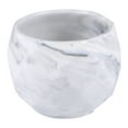 thumbnail image 1 of Shisuyan 1 Pc Ripple Marble Container Succulents Plants Pot Ceramic Flower Planter Pot for Home Office Decoration (Grey), 1 of 8