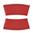 thumbnail image 2 of Poignée de Poêle en Silicone Épaissie Couvercle Isolant Clip d'Oreille Poêle en Fonte Poêle à Frire Wok Support de Poignée, Rouge, 12 Pcs, 2 of 8