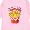 thumbnail image 4 of Inktastic I'm Just Here for the French Fries Boys or Girls Long Sleeve Toddler T-Shirt, 4 of 5