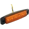thumbnail image 7 of LINLIN 10pcs 12V Side Marker Lights 6SMD LED Lamps Front Rear Light Position Indicators for Trailer Truck Caravan Camper Van Lorry Bus Boat Tractor Motor Amber Orange, 7 of 7