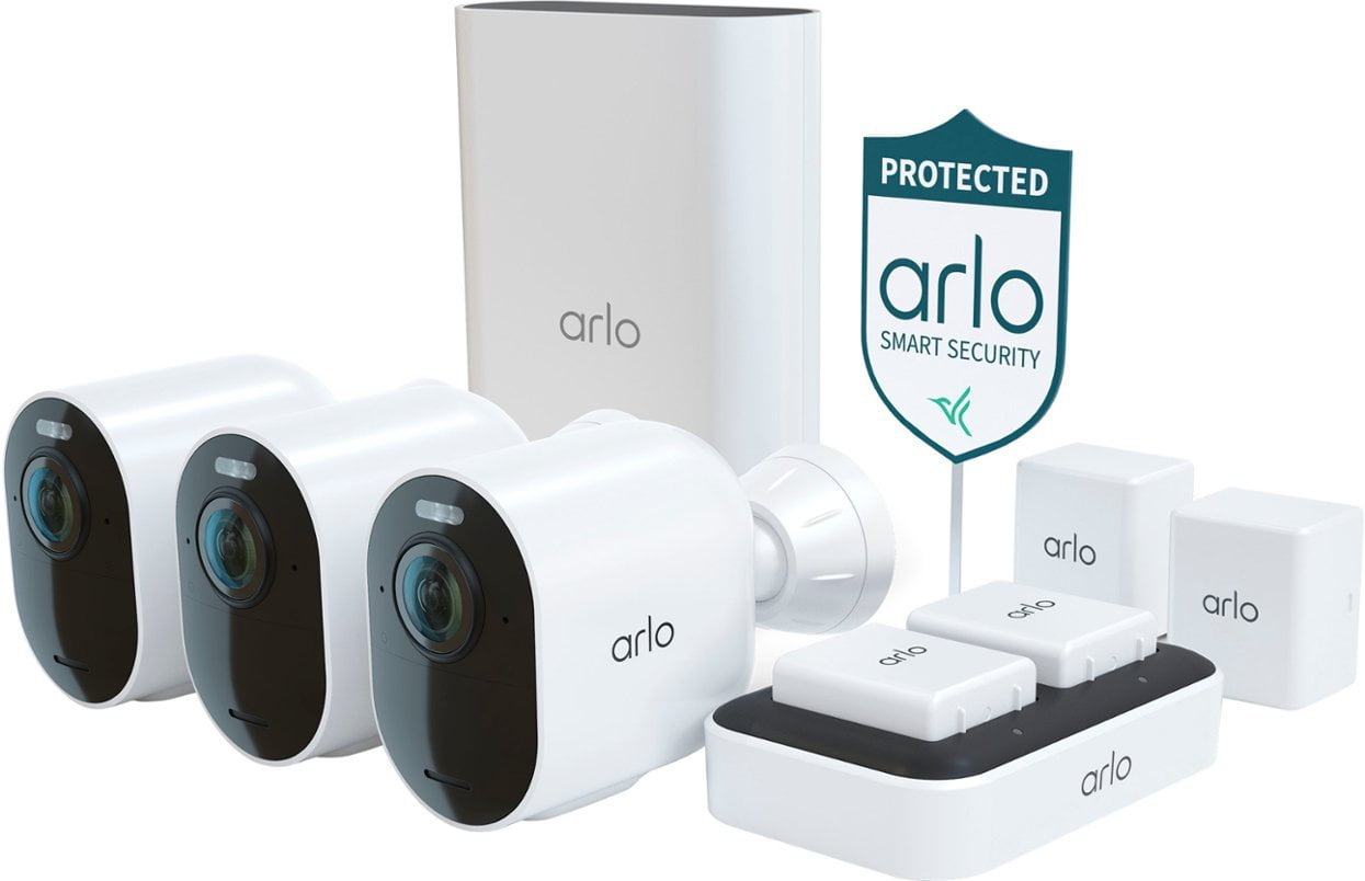 Arlo Ultra Spotlight Security Bundle (Wireles White VMS5340-2BYN - Walmart.com