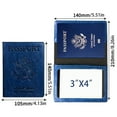 thumbnail image 5 of Fyrome Passport and Vaccine Card Holder Combo, Passport Holder with Vaccine Card Slot Waterproof, Synthetic Leather Passport Case Protector Cover with 3D Embossed Patterns for Men and Women, 5 of 6