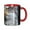 Red, variant on Hawk Coffee Mug Fun Custom Ceramic Mugs 11oz Black