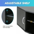 thumbnail image 4 of FITUEYES Wall Mounted TV Media Console Floating Desk Storage Hutch for Home and Office DS311001WB, 4 of 7