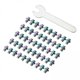 thumbnail image 1 of 2x 50 piezas tornillos de pedal de de material acero inoxidable pernos de pedal de uñas antideslizantes para de carretera de montaña pernos Sharpla Tornillos para pedales de bicicleta, 1 of 8