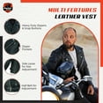 thumbnail image 4 of Daniel Smart S to 8XL Men Motorcycle Leather Jacket Black Economy Biker Leather Jacket, 4 of 6