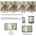 thumbnail image 4 of Patin Voile Sheer Curtains Tiers S2 Taupe 2x42x24", 4 of 9