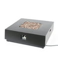 thumbnail image 2 of Reign Metal Outdoor 50,000 BTU Square Fire Pit (No Tank Holder), Brushed Brown, 2 of 7