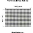 thumbnail image 5 of Buffalo Plaid Placemats Set of 6 Farmhouse Style Double Layered Heat Resistant Fabric Dining Table Place Mats for Kitchen Table, 12 x 18 inches, Checker, Grey and Beige, 5 of 6