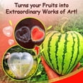 thumbnail image 4 of Xihbxyly Molde de Sandía En Forma de Corazón, Herramienta de Policarbonato para Dar Forma a La Fruta, para Uso En Exteriores, Versátil para Sandía, Pepino y Fresa, Diseño Duradero y Transparente, Tam, 4 of 7