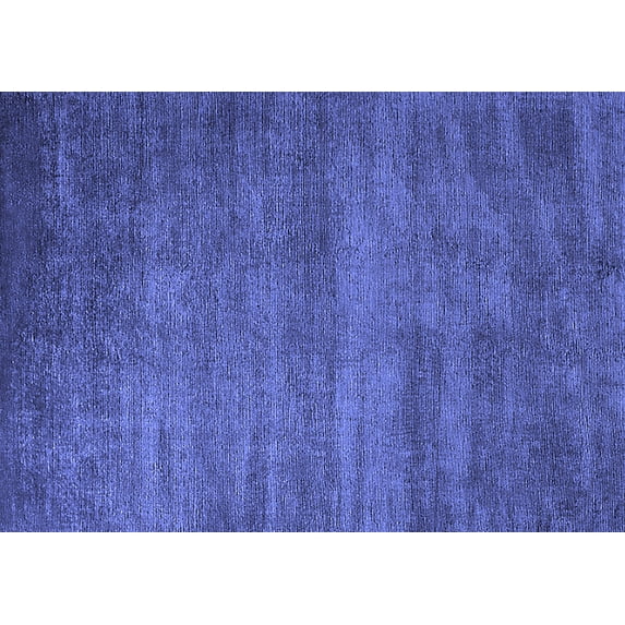 Ahgly Company Machine Washable Indoor Rectangle Oriental Blue Industrial Area Rugs, 5' x 7'
